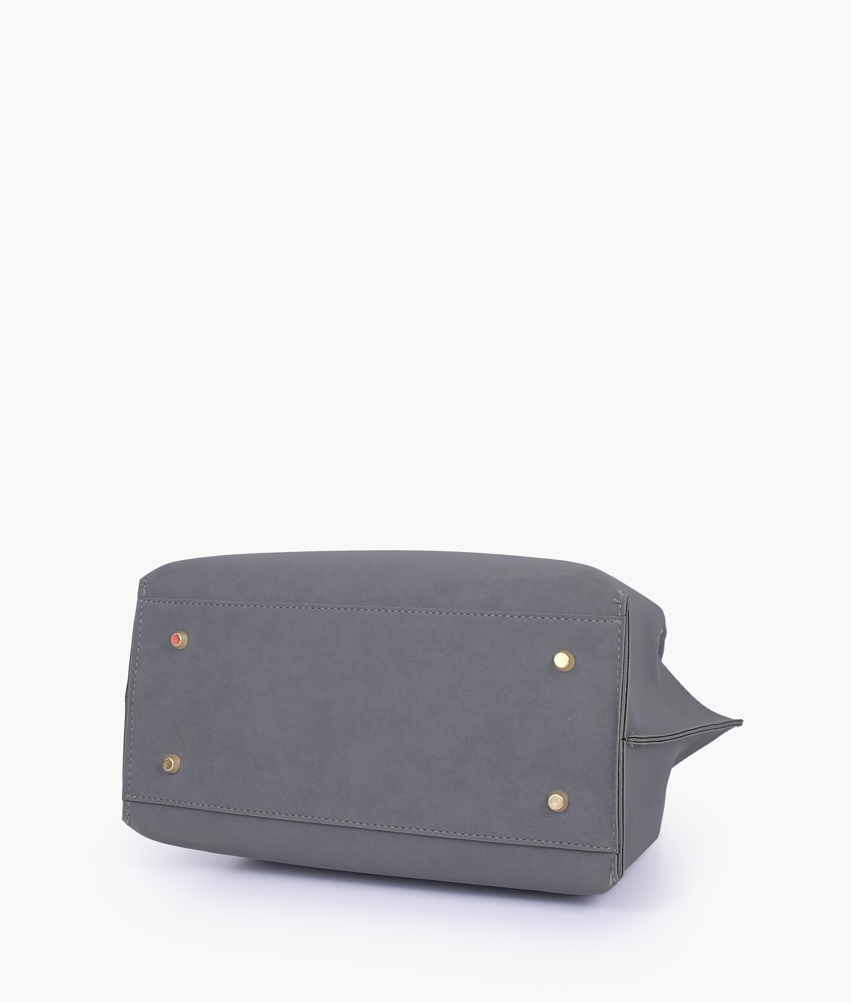 RTW Creation - Grey mocha suede tote bag