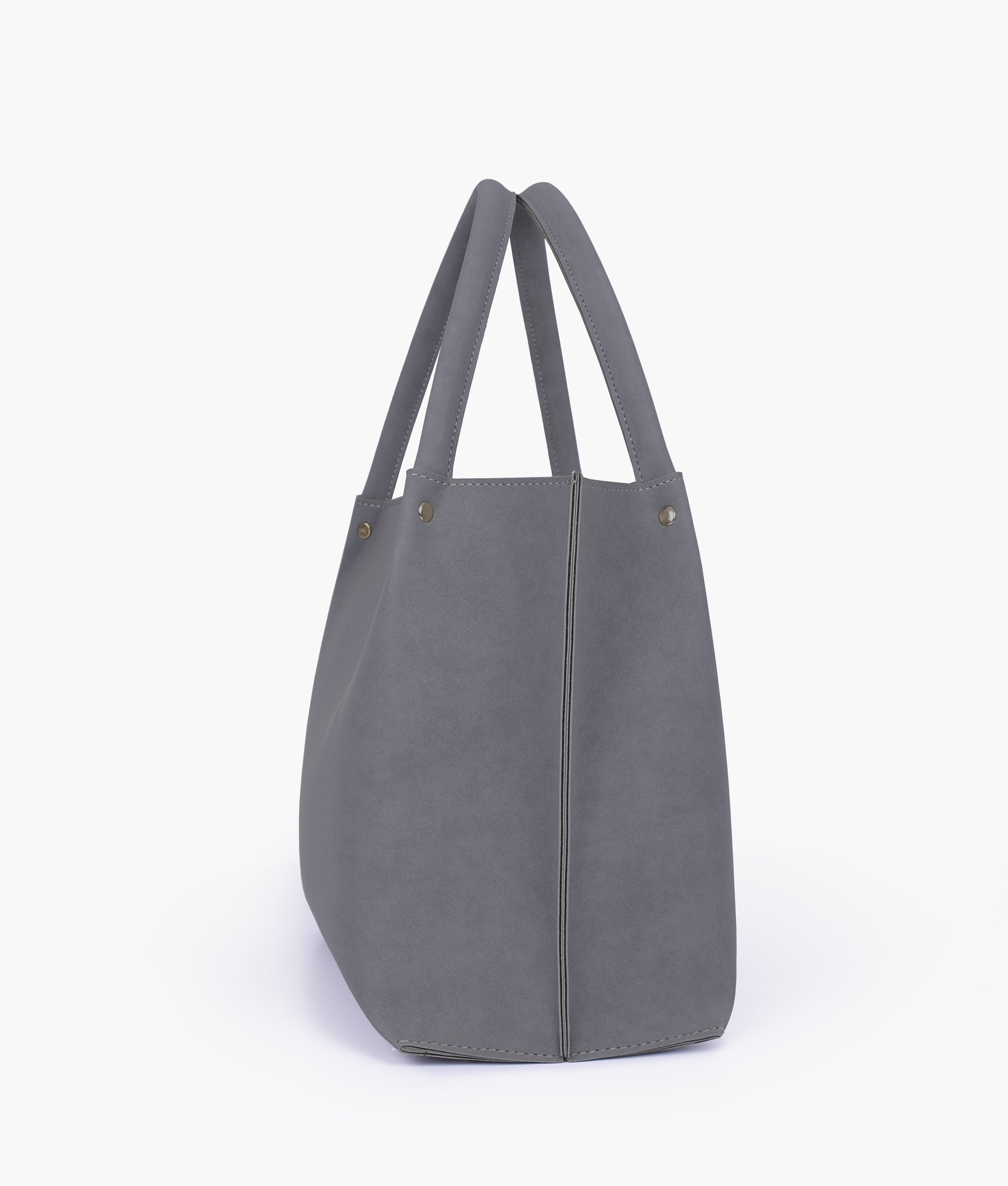 RTW Creation - Grey mocha suede tote bag