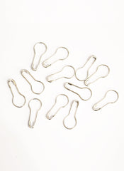 Hijab Ul Hareem Coil Less Safety Pins for Scarf / Hijab Silver 12 in 1