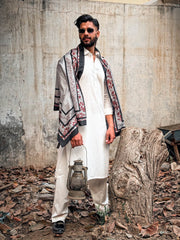 Tng By Md Men Stole Collection-Chahat Stole (Grey - Men)