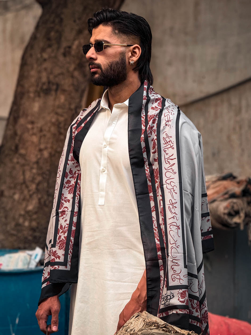Tng By Md Men Stole Collection-Chahat Stole (Grey - Men)