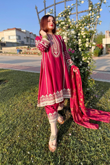 Mannat Clothing Stitched Frock Collection-Haseen Farah Haris