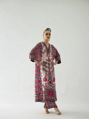Zara Yamin Stitched 2 Piece Summer Collection-Lara Kaftan Set 2PCs