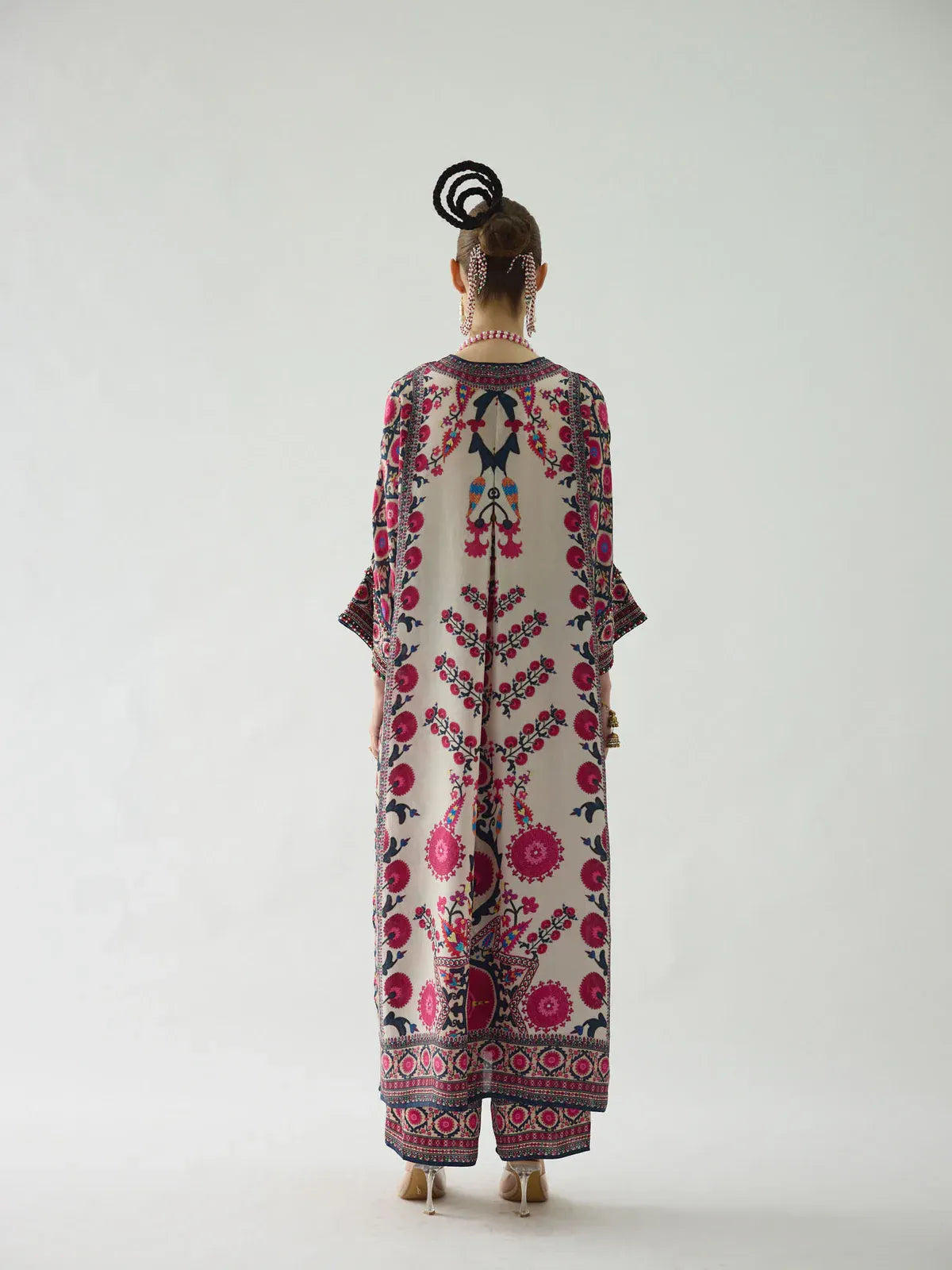 Zara Yamin Stitched 2 Piece Summer Collection-Lara Kaftan Set 2PCs