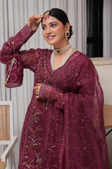 Dressline Unstitched 5 Pc  Luxury Emb Organza Collection