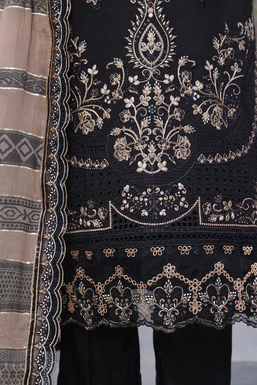 Dressline Semi Stitched 3 Pcs Emb Luxury Viscose Collection