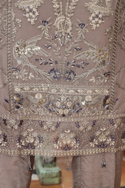 Dressline Semi Stitched 3 Pcs Emb Luxury Chiffon Collection