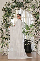 Dressline Semi Stitched 3 Pcs Emb Luxury Chiffon Collection