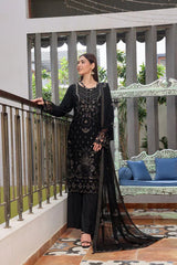 Dressline Semi Stitched 3 Pcs Emb Luxury Chiffon Collection