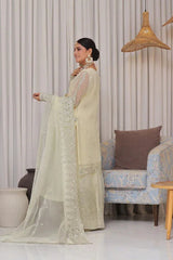 Dressline Unstitched 5 Pc  Luxury Emb Organza Collection