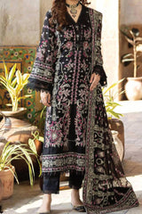 Johra Gold Unstitched 3 Piece Swiss Voil Emb Collection'2024-JH-140