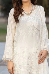 Johra Gold Unstitched 3 Piece Swiss Voil Emb Collection'2024-JH-144