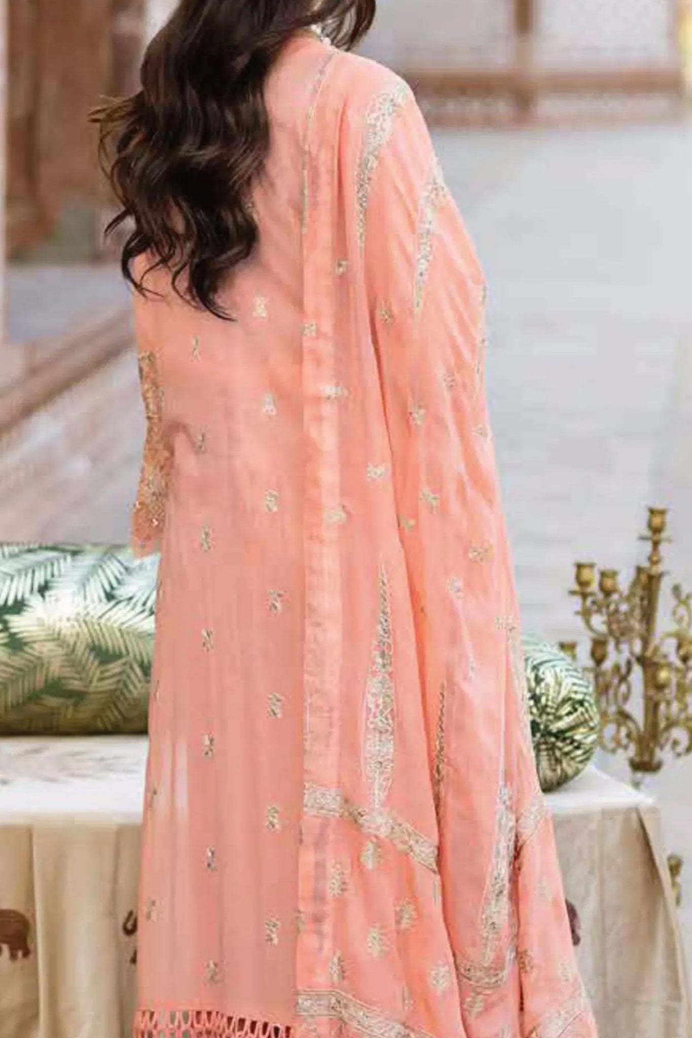 Johra Gold Unstitched 3 Piece Swiss Voil Emb Collection'2024-JH-146
