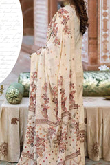 Johra Gold Unstitched 3 Piece Swiss Voil Emb Collection'2024-JH-149