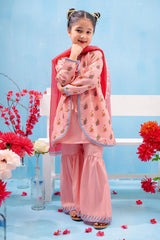 Discover Cotton Silk Printed 3 Pc Suit for kids girlsâ??soft, stylish, and colorful. 
