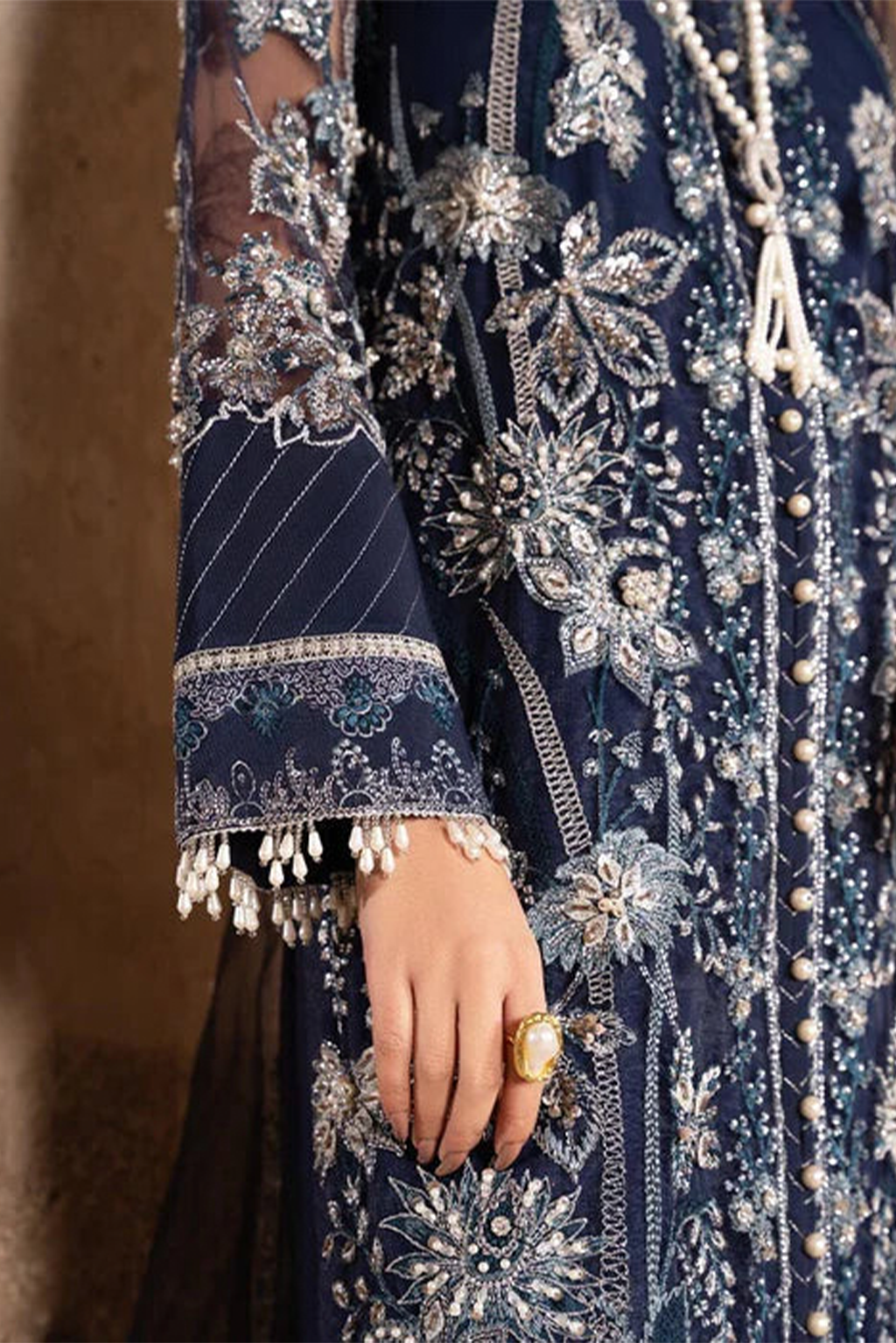 Meeral Stitched 3 Piece Luxury Formals Pret Collection'2025-Meeral - Meena - Meeral Luxe