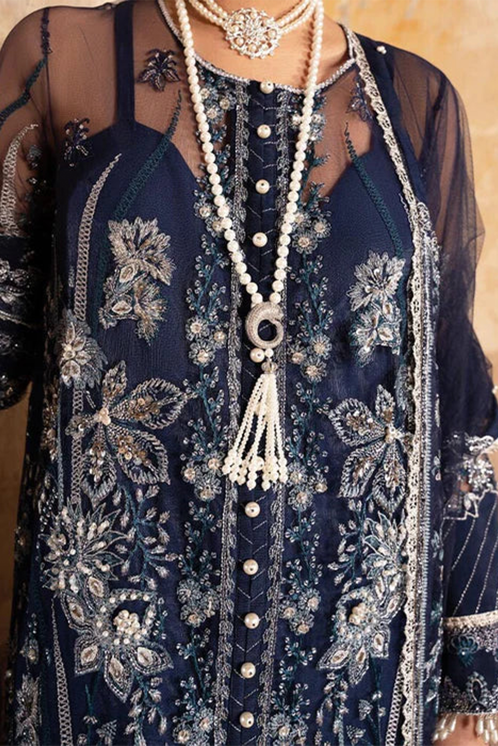 Meeral Stitched 3 Piece Luxury Formals Pret Collection'2025-Meeral - Meena - Meeral Luxe