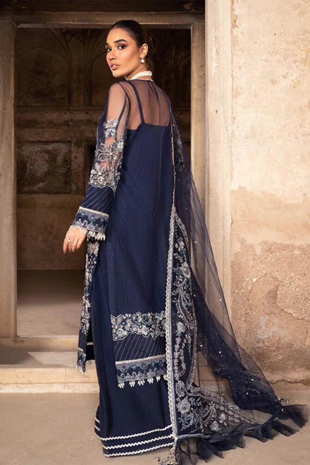 Meeral Stitched 3 Piece Luxury Formals Pret Collection'2025-Meeral - Meena - Meeral Luxe