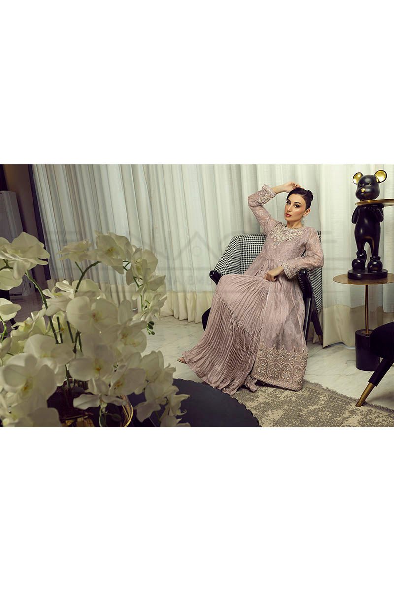 Manahils Stitched Formals K-222-Lavender Radiance