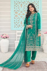 Inara By Azmeerah Official Semi Stitched 3 Piece Chiffon Edit Collection'2024-05-Leyla
