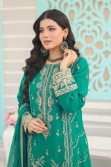 Inara By Azmeerah Official Semi Stitched 3 Piece Chiffon Edit Collection'2024-05-Leyla