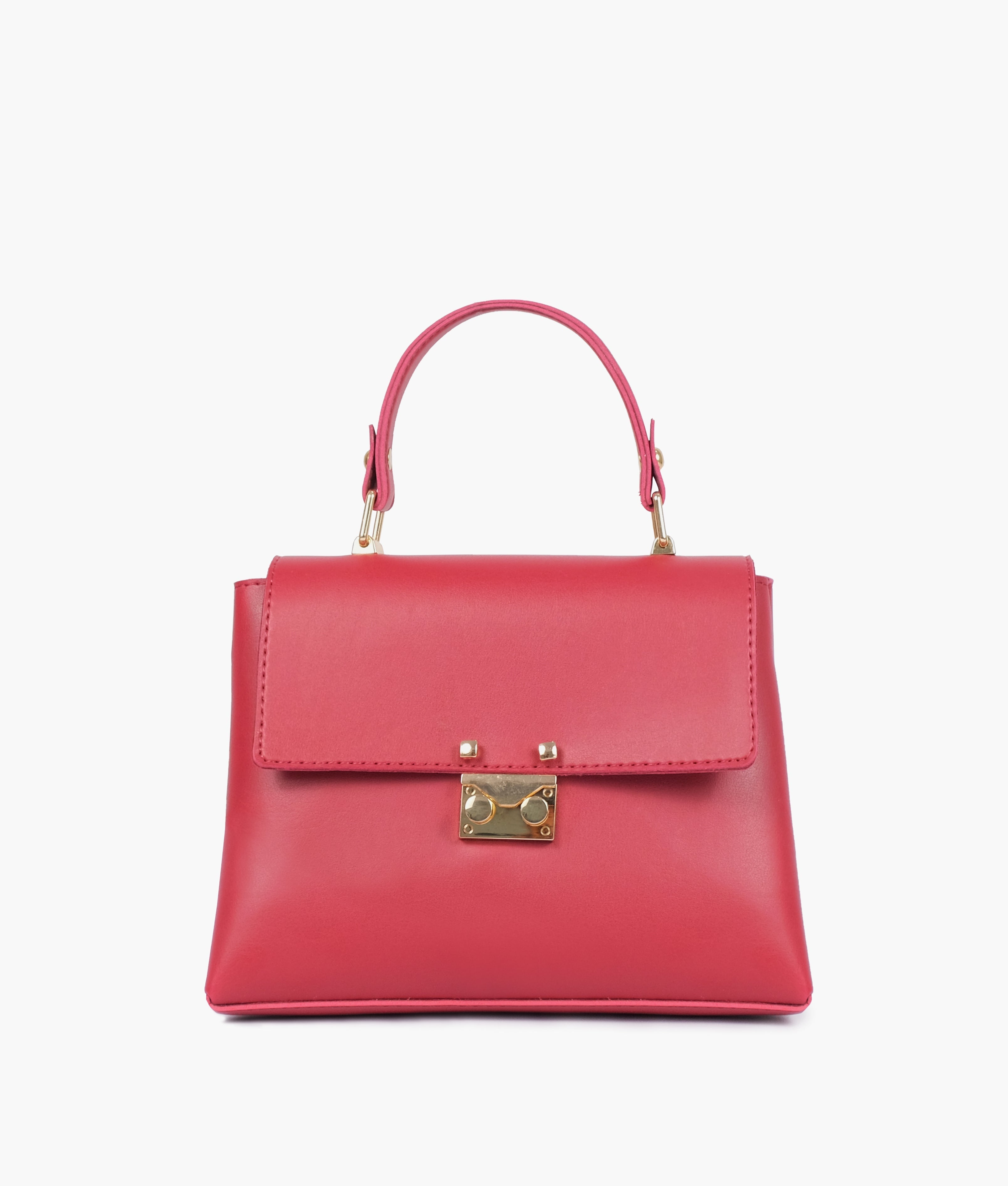 RTW Creation - Maroon mini top-handle bag