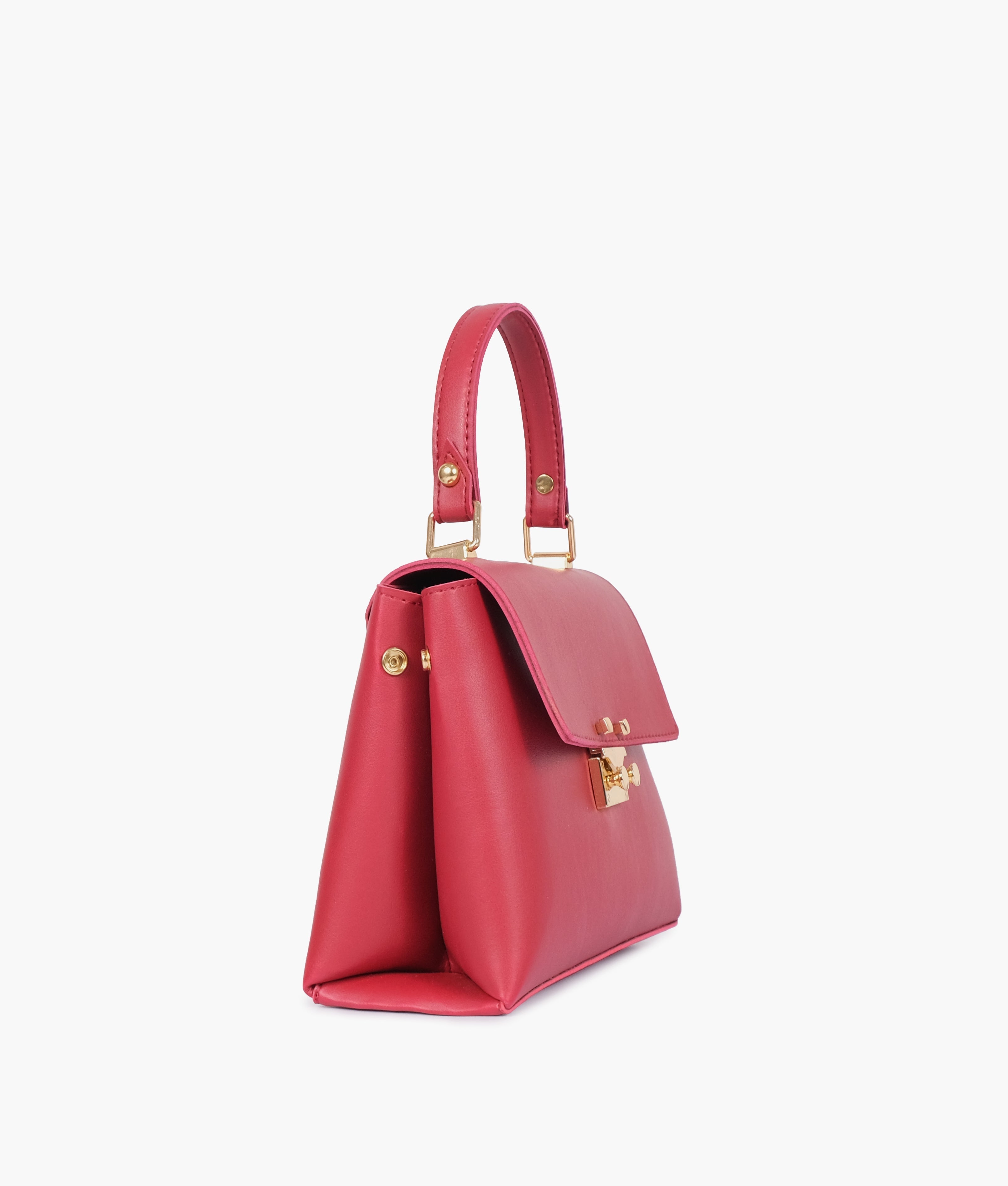 RTW Creation - Maroon mini top-handle bag