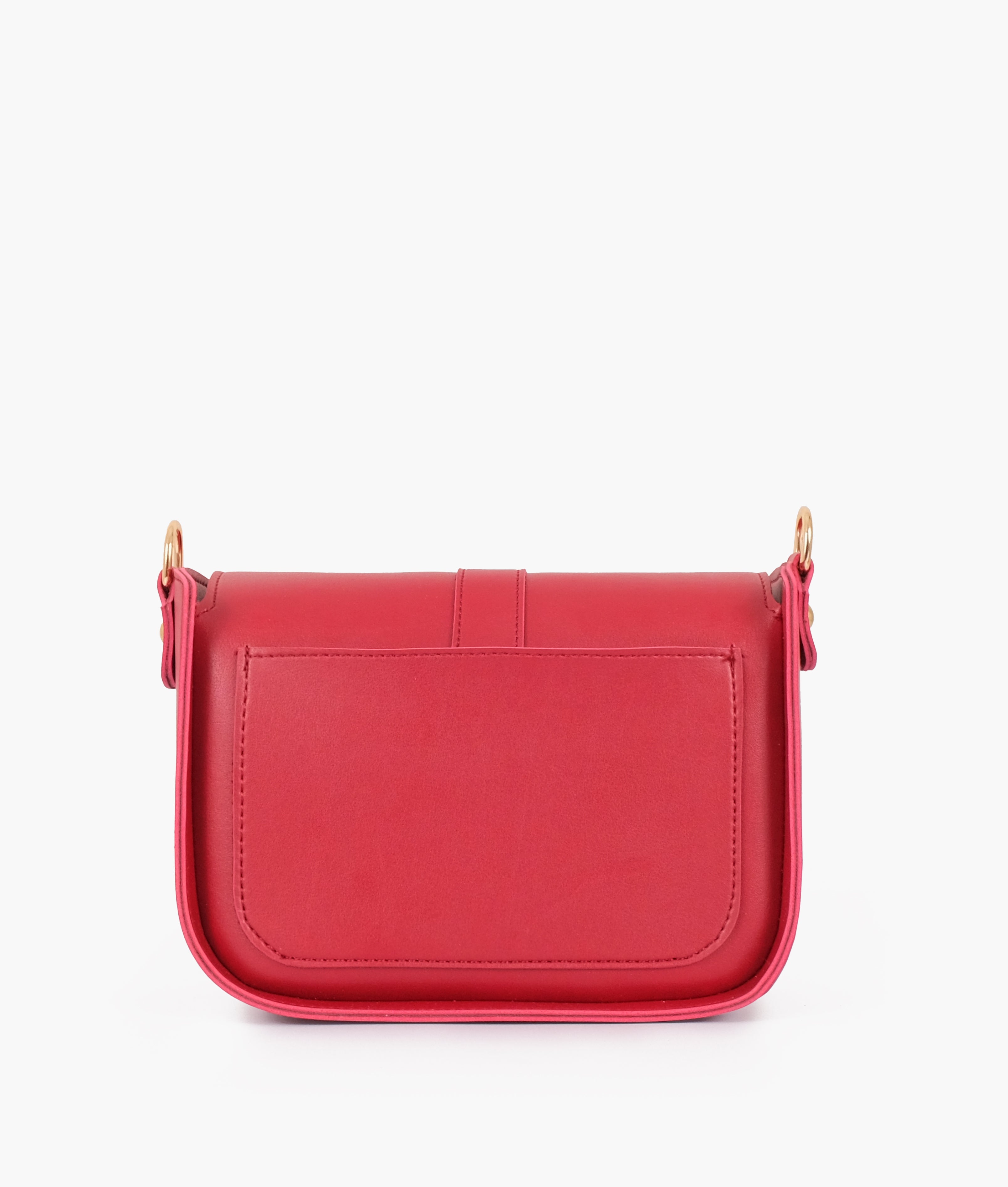 RTW Creation - Maroon saddle buckle bag