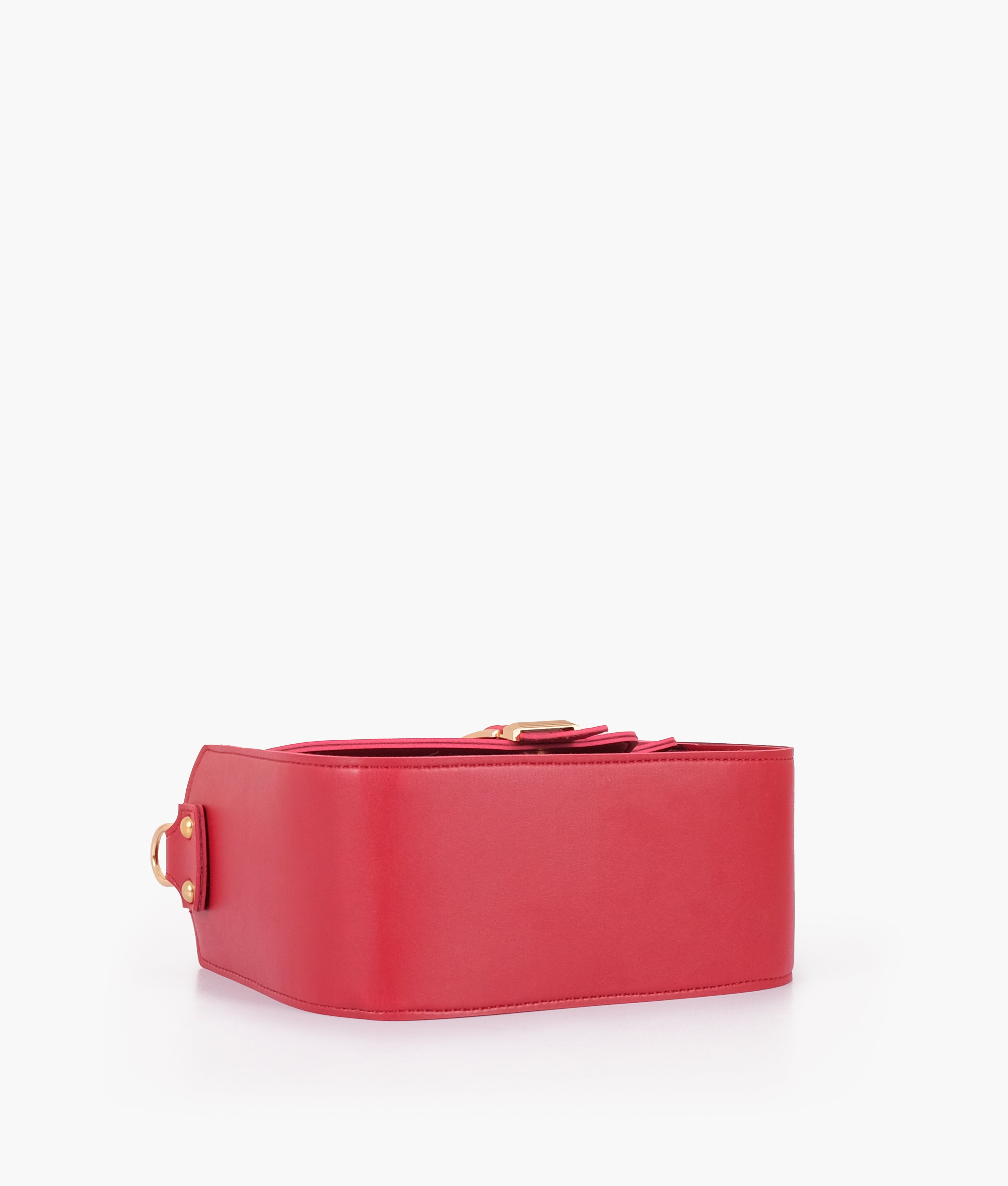 RTW Creation - Maroon saddle buckle bag