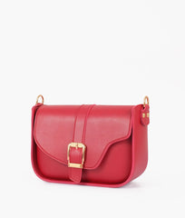 RTW Creation - Maroon saddle buckle bag