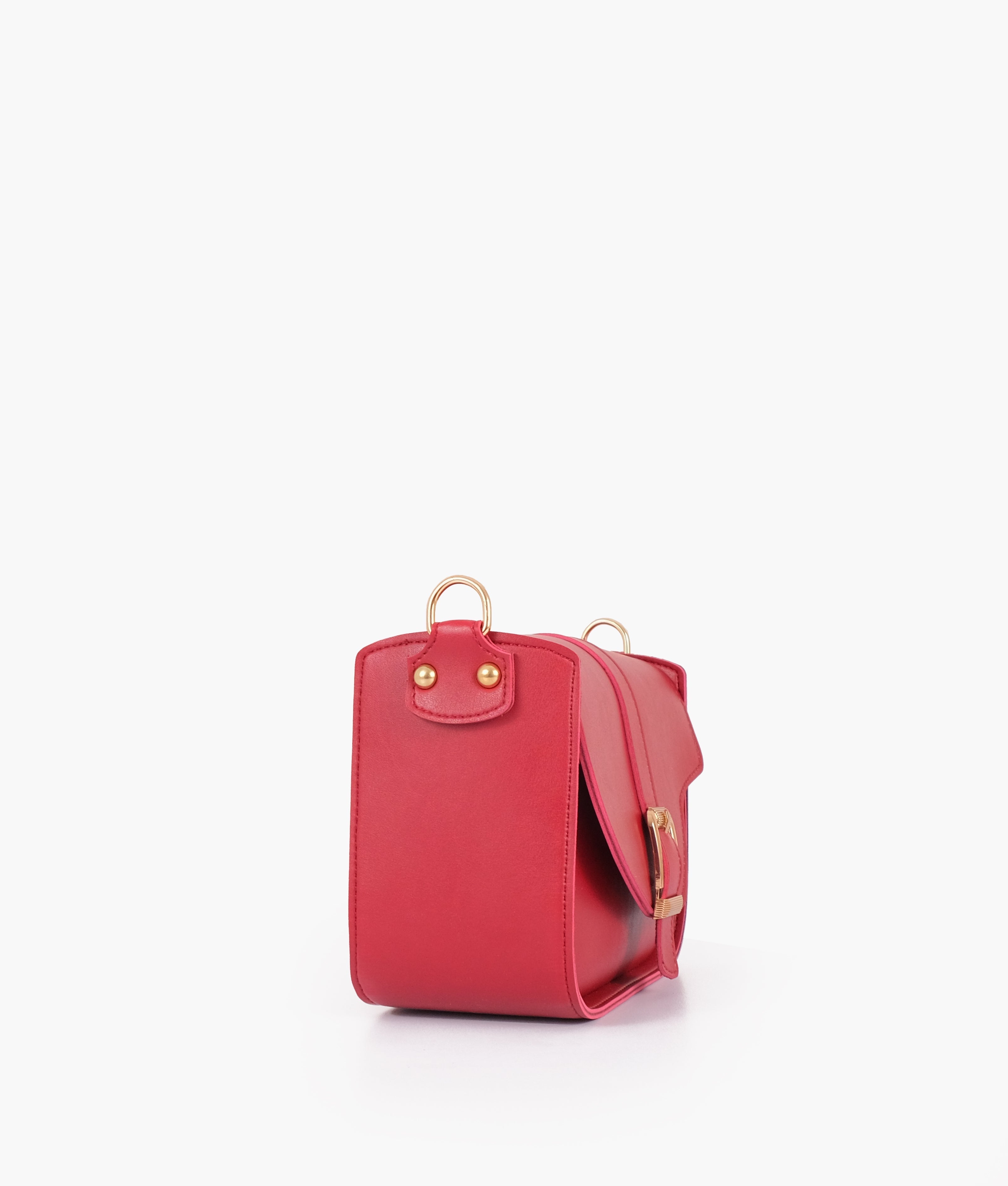RTW Creation - Maroon saddle buckle bag