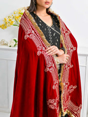 Pret Diaries Embroidered Velvet Shawl Winter Collection'2024-54645
