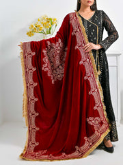 Pret Diaries Embroidered Velvet Shawl Winter Collection'2024-54645