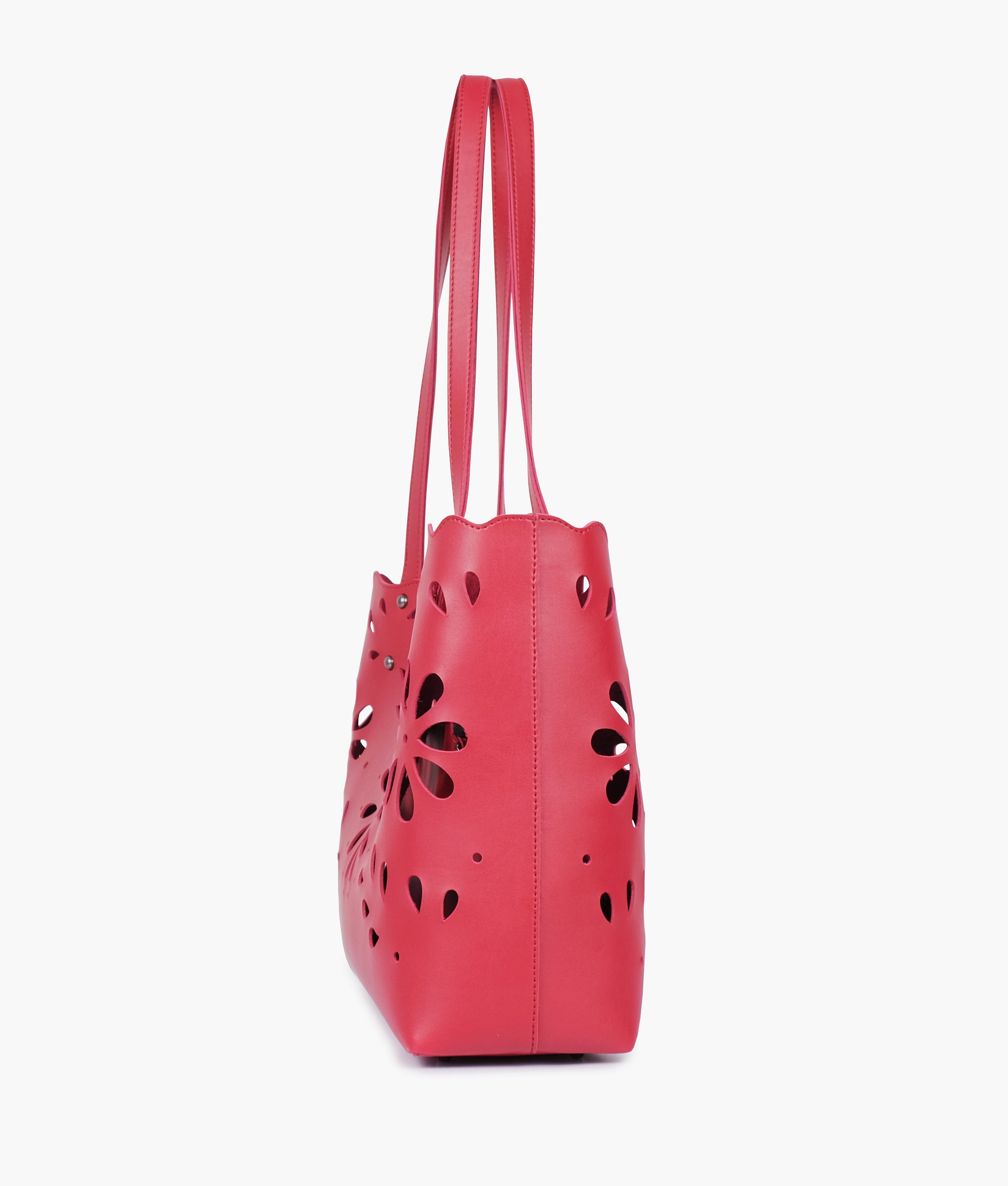 RTW Creation - Maroon two-piece floral tote