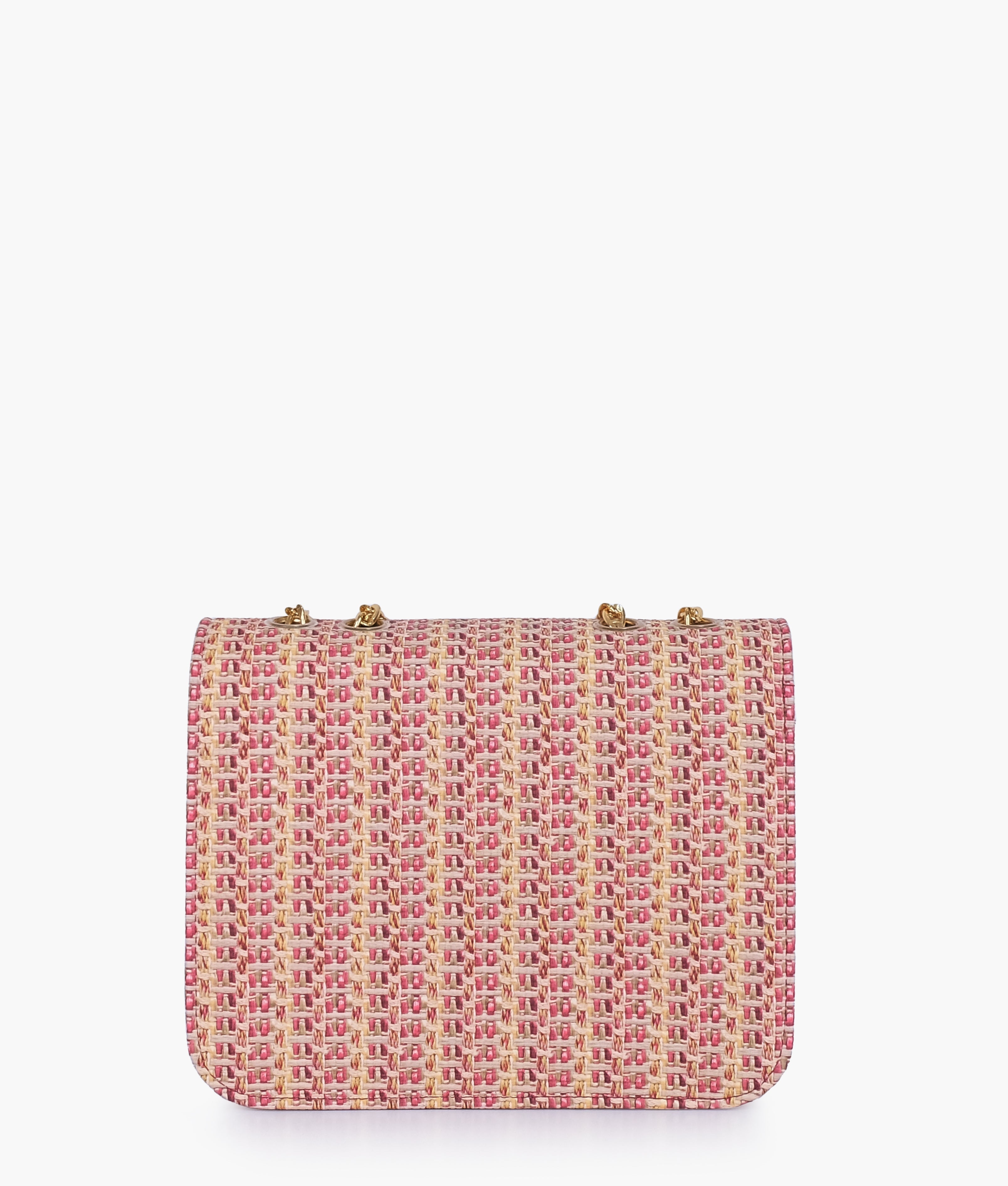 RTW Creation - Maroon woven chain cross-body bag