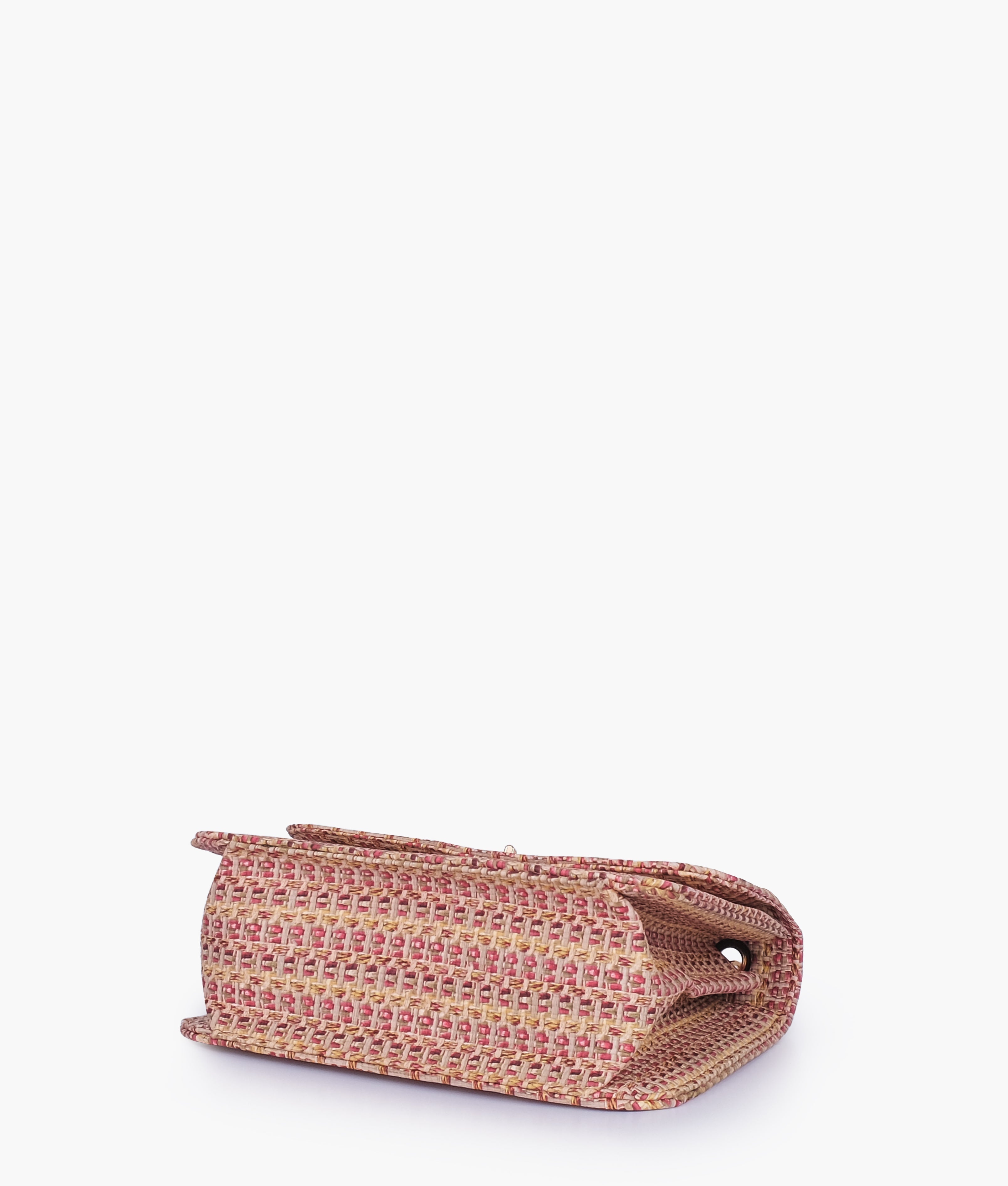 RTW Creation - Maroon woven chain cross-body bag
