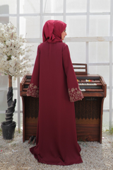 TGM Abaya Collection-Deep Carmine