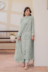 Tehwar By Imrozia Serene Stitched 3 Piece Formals Collection'2025-IP-134 Zareha (Sage Mist)