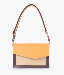 RTW Creation - Mustard half flap cross-body bag