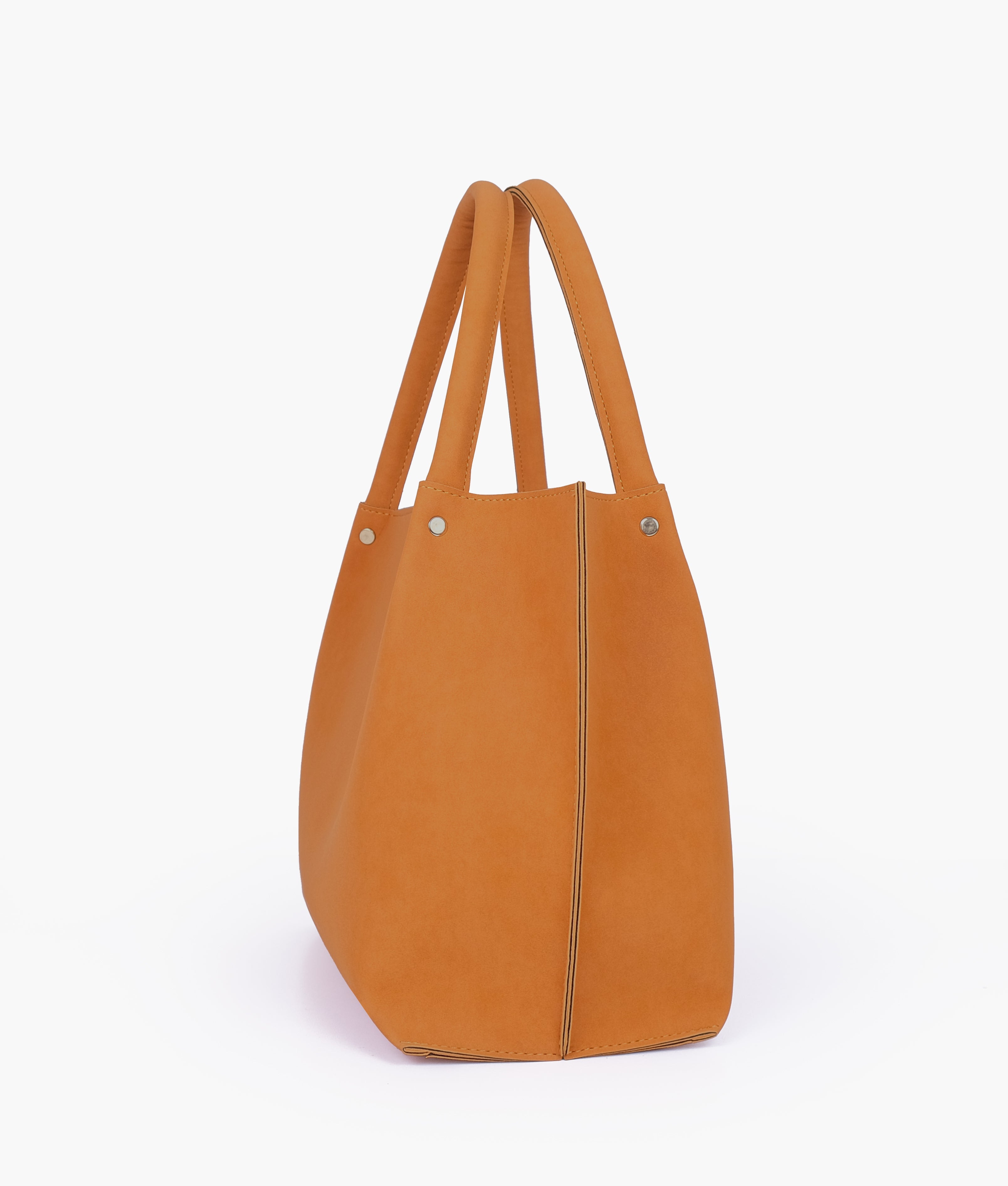 RTW Creation - Mustard mocha suede tote bag