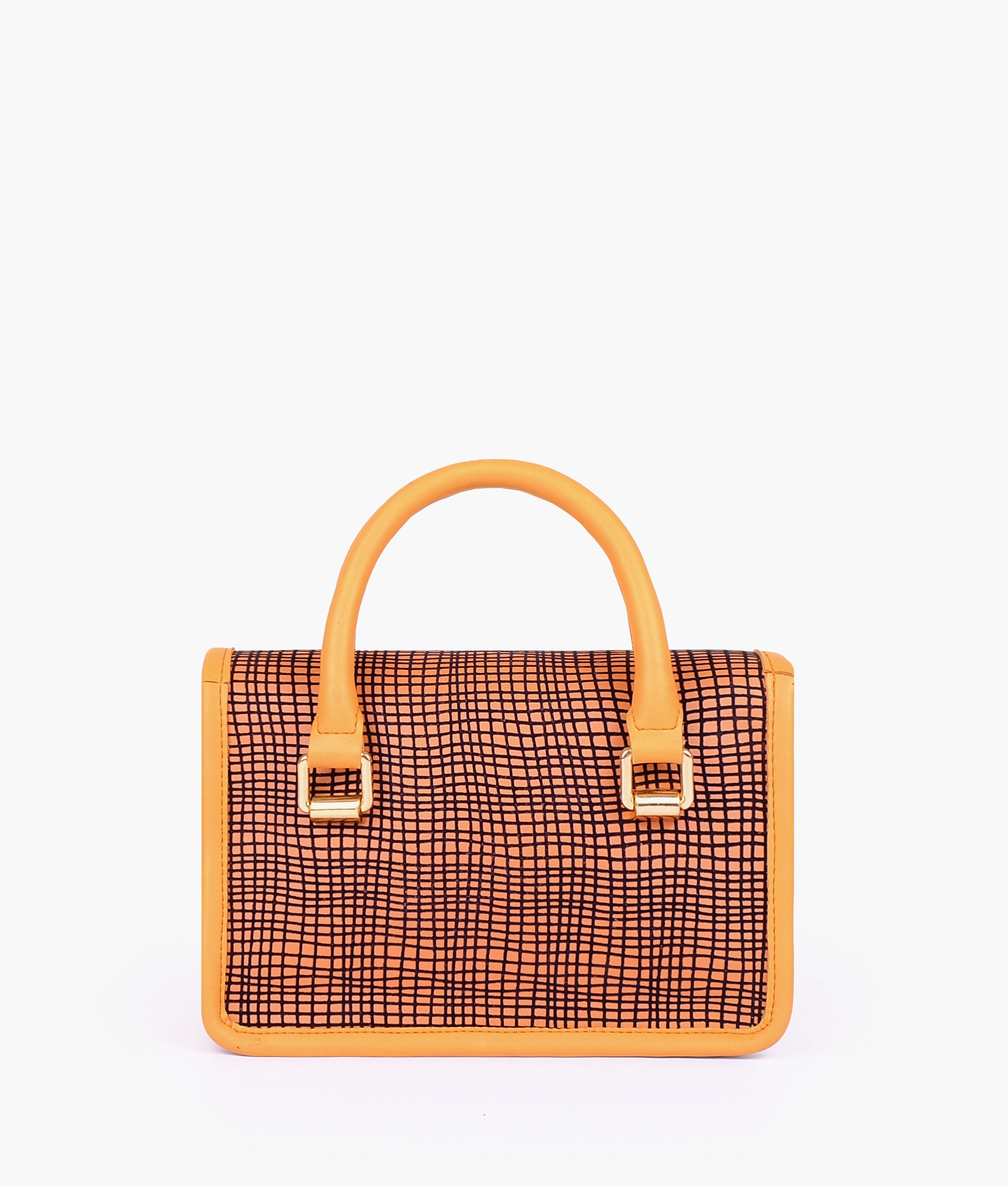 RTW Creation - Mustard patterned cross-body with flap