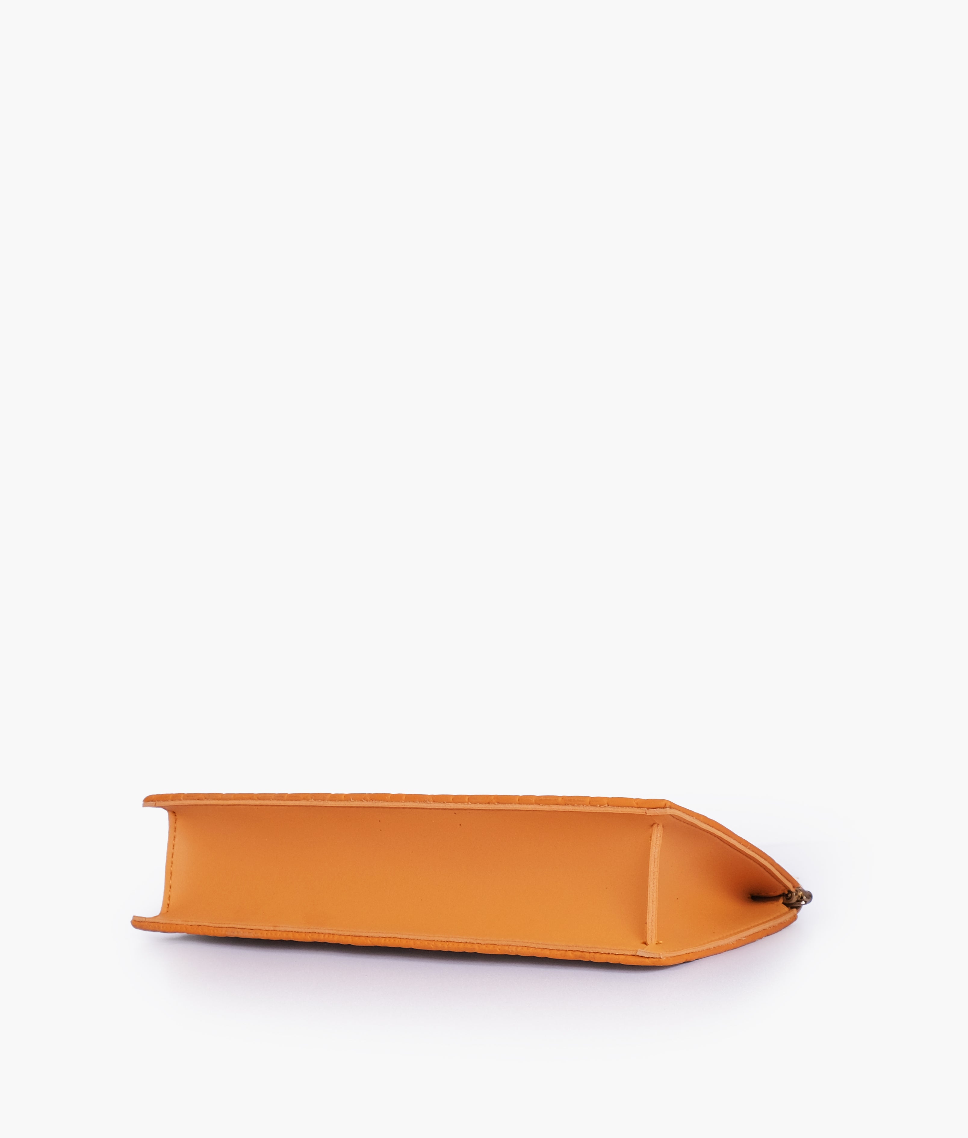RTW Creation - Mustard quilted evening clutch with snap closure