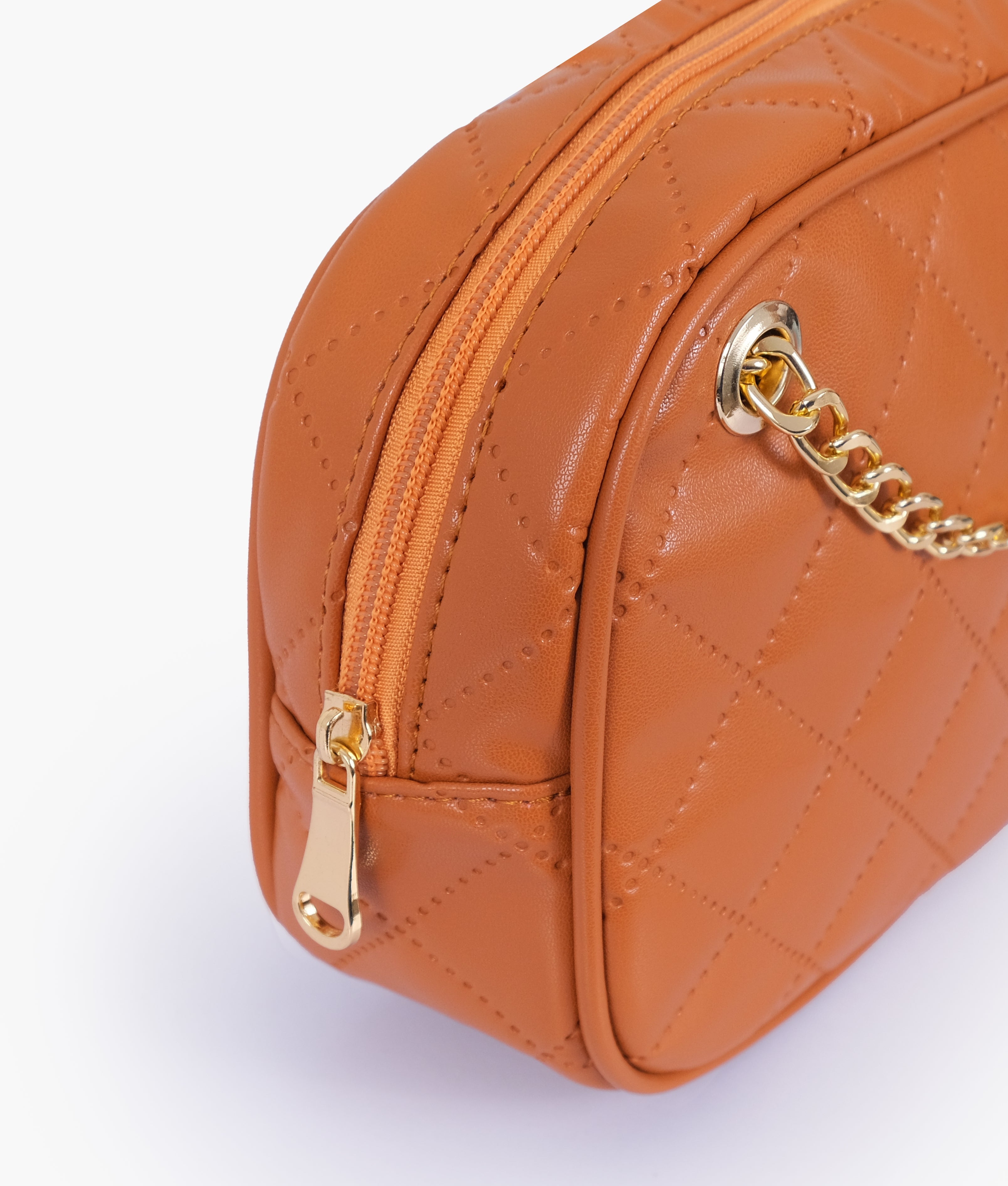 RTW Creation - Mustard quilted rectangle cross-body bag