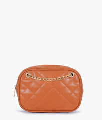 RTW Creation - Mustard quilted rectangle cross-body bag