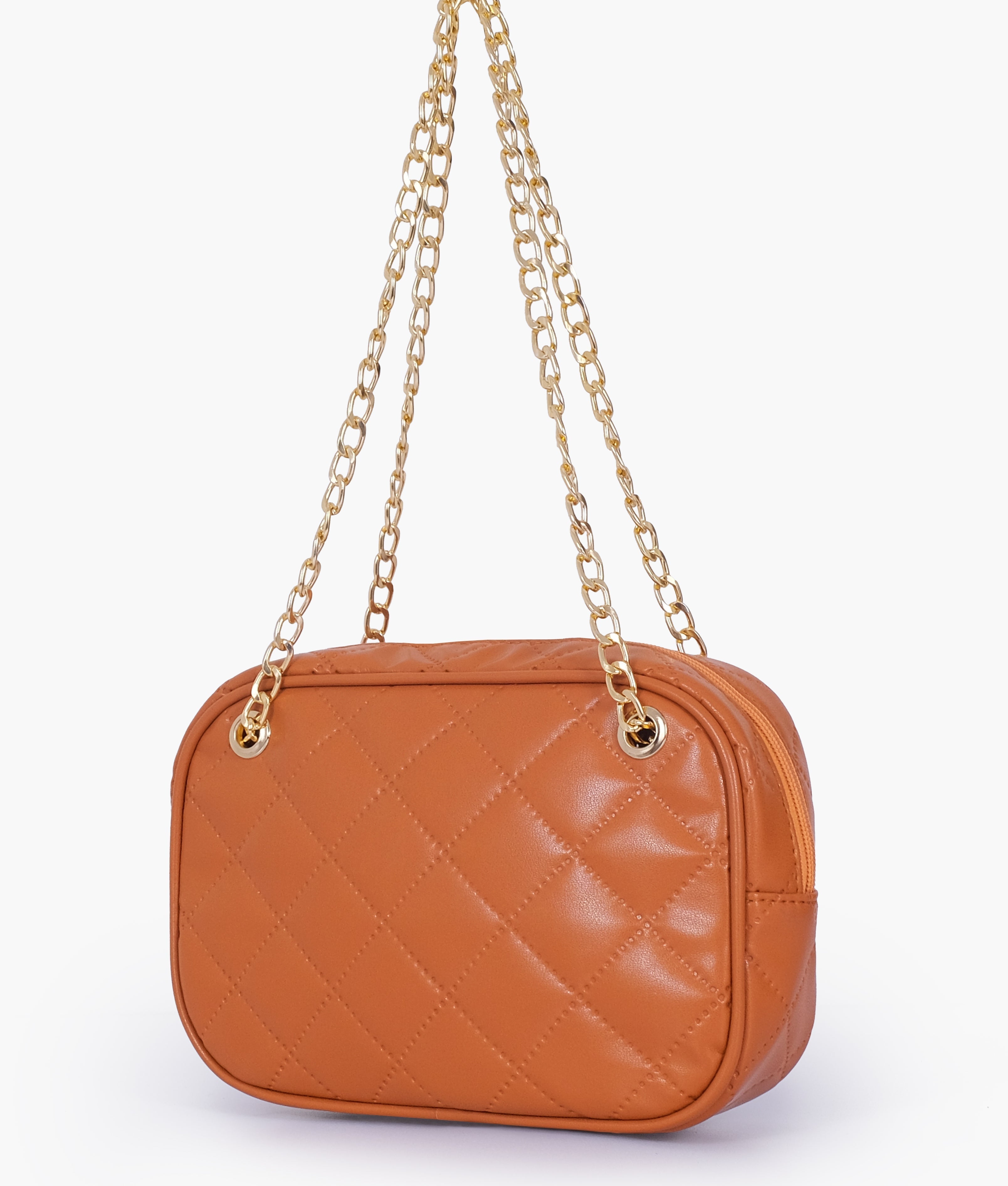 RTW Creation - Mustard quilted rectangle cross-body bag