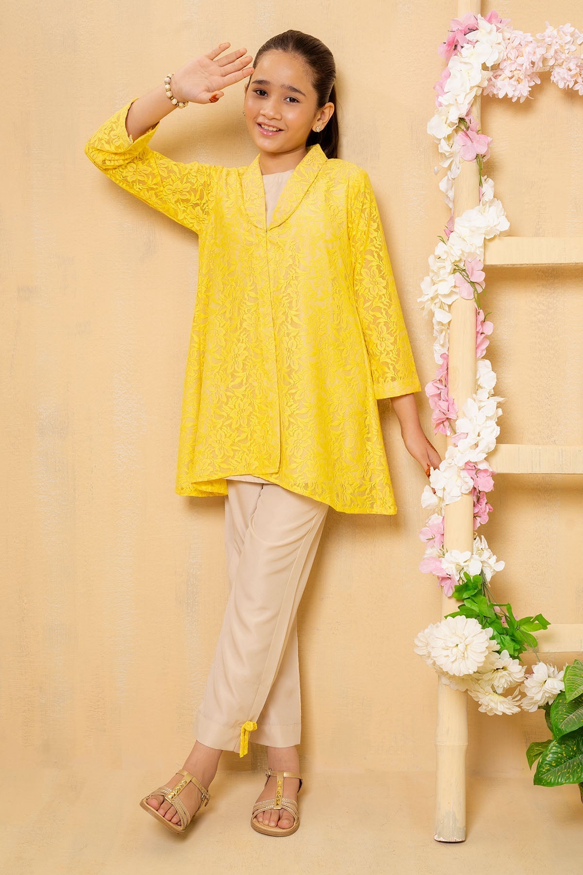 Shop Net 2 Pc Suit for girls at Ochreâ??stylish, elegant, and comfortable net dress for kids. 