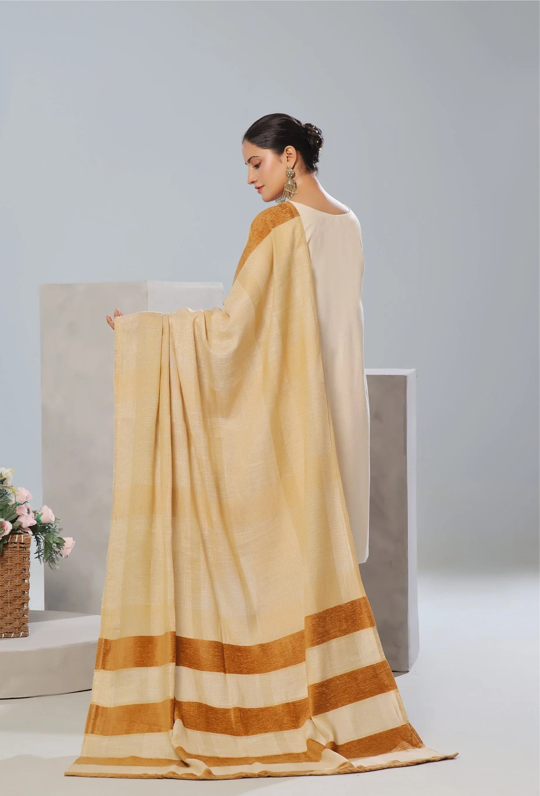 Dressline Un Stitched 3 Pcs Luxury Leather Peach Collection