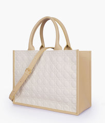 RTW Creation - Off-white box tote bag