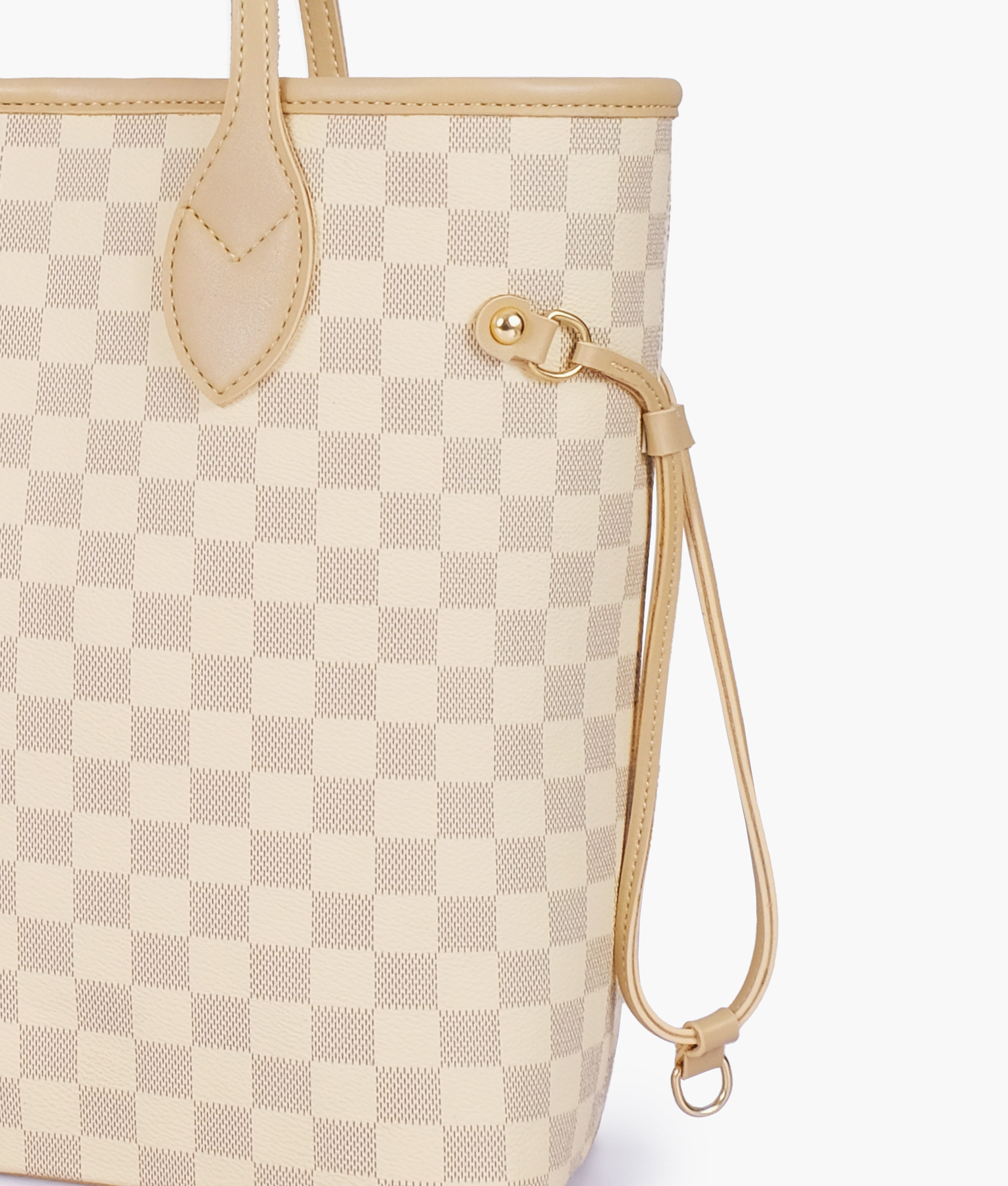 RTW Creation - Off-white checkered neverfull tote bag