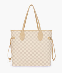 RTW Creation - Off-white checkered neverfull tote bag